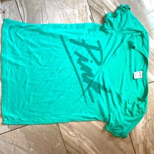 VS PINK TURQUOISE TSHIRT SIZE L ALSO FITS M GOOD CONDITON